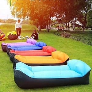 Portable Lazy Inflatable Sofa Outdoor Indoor Can Receive Air Bed Fast Folding Sofa Bed Lunch Break Bed Lightinthebox