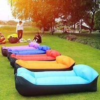 Portable Lazy Inflatable Sofa Outdoor Indoor Can Receive Air Bed Fast Folding Sofa Bed Lunch Break Bed Lightinthebox - thumbnail