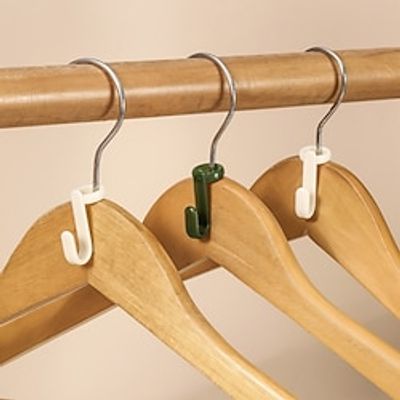 30PCS Multi-layer Hanging Clothes Hook Hanger Link Hooks Wardrobe Save Connection Hooks Hanger Hook Buckle miniinthebox