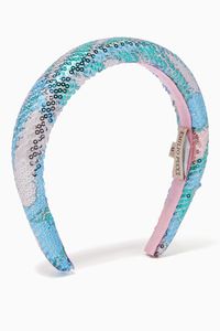 Sequinned Padded Headband in Mesh