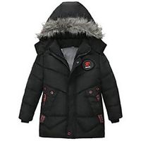 new autumn winter warm jacket for boys coats children jackets baby boy jackets kids plush hooded outerwear coat for boys clothes Lightinthebox - thumbnail