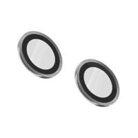 Levelo Lucent Duo Lens Protector Silver for iPhone 13/Mini (Pack Of 2)