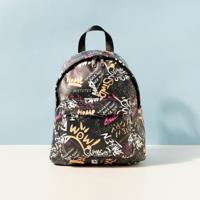 Mistotes Printed Backpack with Zip Closure - 26x14x32 cms