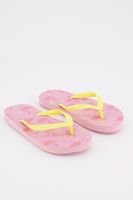 Girls Flamingo Print Flip Flops  Peach/Pink - thumbnail