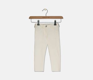 Toddler Girls Plain Pants  White