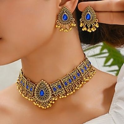 Jewelry Set One-piece Suit Alloy Earrings Necklace Women's Elegant Punk Cute Lovely Geometrical Precious Geometric Jewelry Set For Party Party Evening Lightinthebox