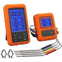 TS-TP40 Stopwatch 100M Remote Wireless Digital Meat Thermometer TS-TP40 Grill Oven Kitchen Thermomet With Timer 4 Probes For BBQ Food Oven Smoker miniinthebox - thumbnail
