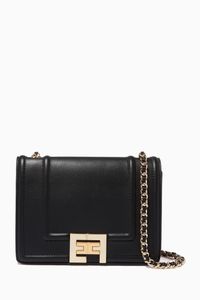 Logo Shoulder Bag in Faux Leather