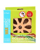 Wax Works Citronella Sandalwood Coil with Holder Wax Works Citronella Sandalwood Coil with Holder