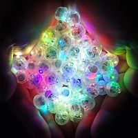 50PCS 9-Colored LED Flash Lights Perfect for Balloons, Parties, Weddings, Birthdays,  More! Christmas, Halloween, Thanksgiving Gift Lightinthebox - thumbnail