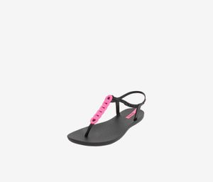 Womens Class Pop Sandals  Black/Pink