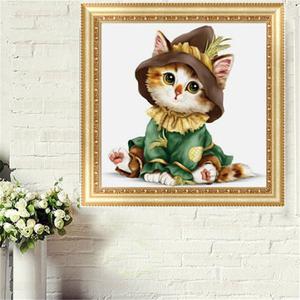 35x35cm 5D Cartoon Cat Diamond DIY Painting Cross Stitch