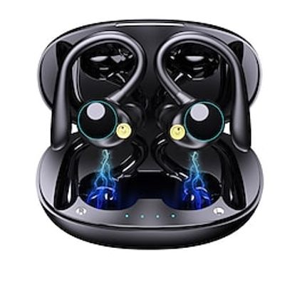 YYK580 Bluetooth5.2 Headphones HD Calls 120Hrs Playtime Wireless Earbuds with Charging Case Wireless IPX7 Waterproof Ear Buds Touch Control Over-Ear Earphones with Earhooks for Sports Running Work Gaming miniinthebox