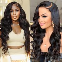 13x4 Body Wave Lace Front Wigs Human Hair Pre Plucked Glueless Wigs Human Hair 150% Density Body Wave 13x4 HD Transparent Frontal Wigs Human Hair Lace Front Wigs for Women Lightinthebox - thumbnail