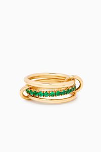 Petunia Vert Emerald Ring in 18kt Yellow Gold