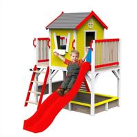 Megastar Cedar Log & Tree Wooden Playhouse With Slide Tower & Tunnels - 200X243X295Cm