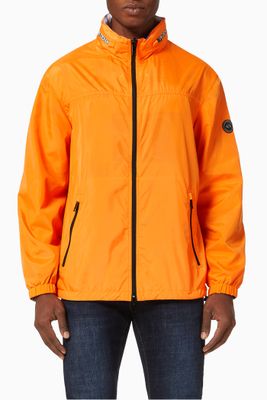 AX Reversible Hooded Nylon Windbreaker AX Reversible Hooded Nylon Windbreaker