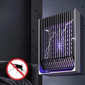 Bug Zapper Electric Mosquito Fly Insect Trap LED Shock Insect Killer Lamp USB Wall Mount Insect Trap Electric Indoor Bug Zapper UV Light for Home Office Night Lights miniinthebox