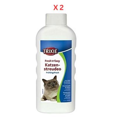 Trixie Fresh'n' Easy Spring Fresh Cat Litter Deodorizer 750g Blue Pack Of 2