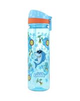 Smily Kiddos Happy Shark Straight Water Bottle with Flip Top Nozzle 680 ml