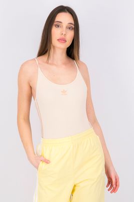 Womens Sleeveless Bodysuit Beige Womens Sleeveless Bodysuit Beige