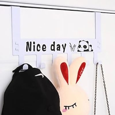 Creative Wrought Iron Door Hook Punching Storage Rack Wall Mount Organizer Storage Hook Towel Clothes Home Accessories Tools Lightinthebox