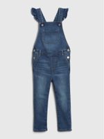 Toddler Denim Ruffle Skinny Overalls with Washwell&#153 - thumbnail