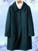 Mid-length Over-the-knee Loose Woolen Coat