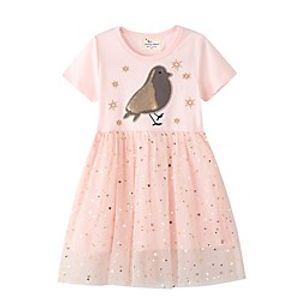 Kids Little Girls' Dress Cartoon Blushing Pink Dresses miniinthebox