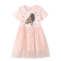 Kids Little Girls' Dress Cartoon Blushing Pink Dresses miniinthebox - thumbnail