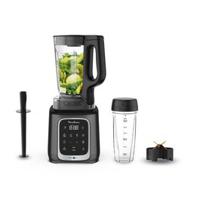 Moulinex Infinymix+ 1.7 Litre High Speed Blender with 600 ml Travel Cup, Powelix Life Pro Blades, 5 auto programs, 1600 Watts, Tritan Jar, Black, LM91HD27, 1 year warranty (MOU-LM91HD27)