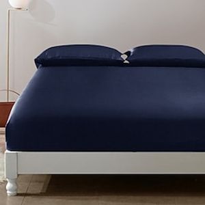 19 Mm Pure Silk Fitted Sheet Festival Gift New Product Solid Color Nordic 100 Mulberry Silk Fitted Sheet Lightinthebox