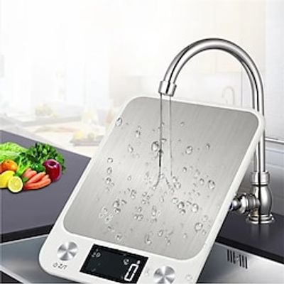 Kitchen Scale 5Kg/1g Weighing Food Coffee Balance Smart Electronic Digital Scales Stainless Steel Design for Cooking and Baking miniinthebox