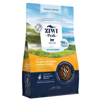 Ziwi Peak Steam & Dried Cage-Free Chicken with Whole Mackarel Recipe Dry Cat Food 2.2Kg