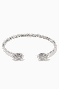 Serpent Bohème S Motif Diamond Bracelet in 18kt White Gold