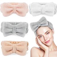 Skincare Headband for Washing Face, Elasticity Upgrated Microfiber Makeup Headband, Hair Band for Woman Skincare Shower, Spa Headband with Bow Tie for Sports Yoga Lightinthebox