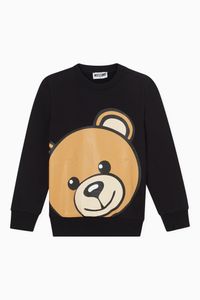 Teddy Bear Print Sweatshirt in Cotton