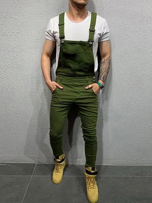 Men Fashion Big Pockets Casual Suspender Rompers Jumpsuit Overalls Pants Men Fashion Big Pockets Casual Suspender Rompers Jumpsuit Overalls Pants