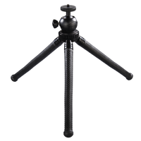 Hama" FlexPro" tripod for smartphone, GoPro and photo cameras, 27 cm, black - thumbnail