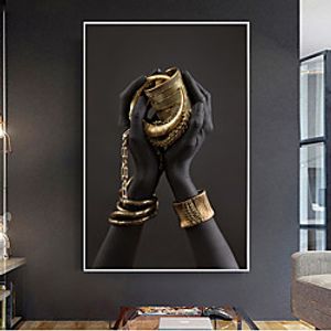 Wall Art Canvas Prints Painting Artwork Picture Modern Hand Gold Home Decoration Décor Rolled Canvas No Frame Unframed Unstretched Lightinthebox