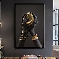 Wall Art Canvas Prints Painting Artwork Picture Modern Hand Gold Home Decoration Décor Rolled Canvas No Frame Unframed Unstretched Lightinthebox - thumbnail
