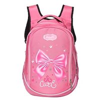 Women's Backpack School Bag Bookbag School Geometric Color Block Nylon Large Capacity Breathable Durable Zipper Black Pink Red miniinthebox