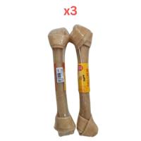 Puppy Dog Chew Knotted Bone 12-12.5 Inch (Pack of 3)