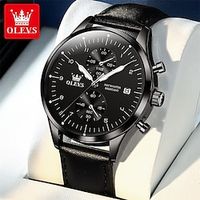 New Olevs Olevs Brand Men'S Watches Decorative Luminous Calendar Multifunction Quartz Watch Business Casual Simple Thin Section Men'S Waterproof Wristwatch Lightinthebox