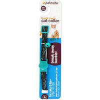 Petmate Fashion Adjustable Cat Collar 8 - 12 Inch Swirls Black Teal