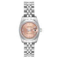 Datejust Salmon Roman Dial Steel Ladies Watch 179160 - thumbnail