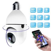 IP Camera 2MP Bulb WIFI Motion Detection Remote Access IR-cut Indoor Support 128 GB Lightinthebox - thumbnail