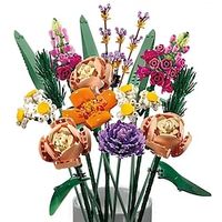 15 Bouquets Assembled Building Blocks Flower Arrangement Toys Small Particles Immortal Flower Ornaments Various Holiday Anniversaries Birthday Gifts Lightinthebox - thumbnail