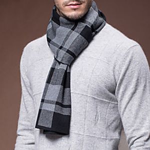 Men's Rectangle Scarf Daily As Per Picture Scarf Lattice miniinthebox
