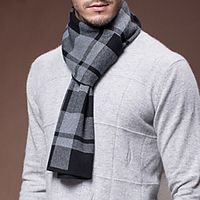 Men's Rectangle Scarf Daily As Per Picture Scarf Lattice miniinthebox - thumbnail